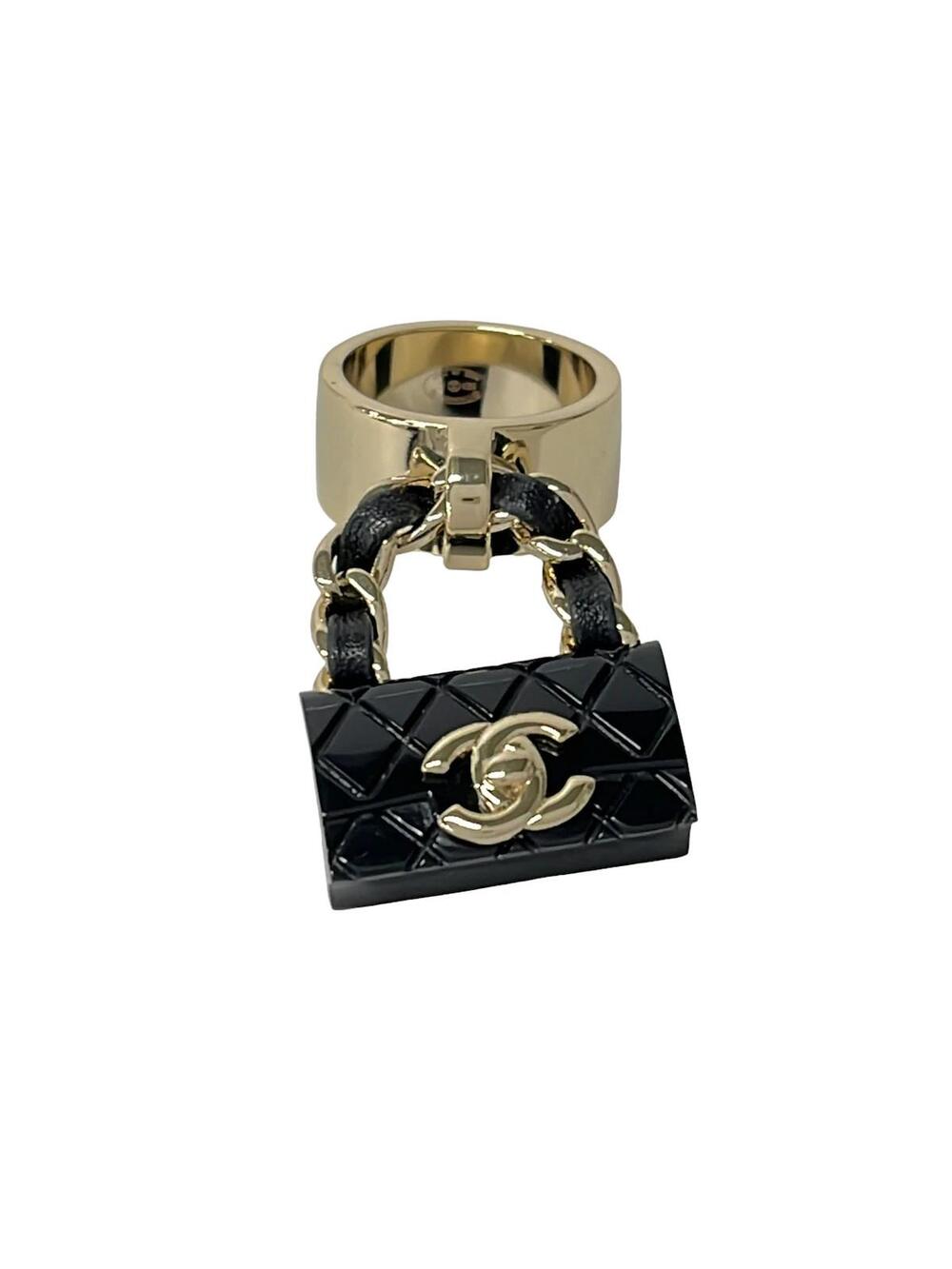 Chanel Coco Gold Black Metal Resin #288664C69B